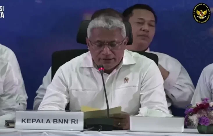 BNN Sita 1,2 Ton Narkoba Senilai Rp1 Billion juga 7 Mobil Mewah