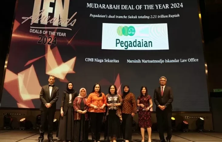 Berhasil Terbitkan Sukuk Mudarabah Berkelanjutan, Pegadaian Raih Penghargaan IFN Global Awards 2024