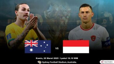 Head to head perjumpaan Negara Nusantara vs Australia