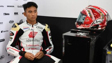 Mario Aji tuntaskan balapan Moto2 Qatar 2025 setelahnya sempathighside