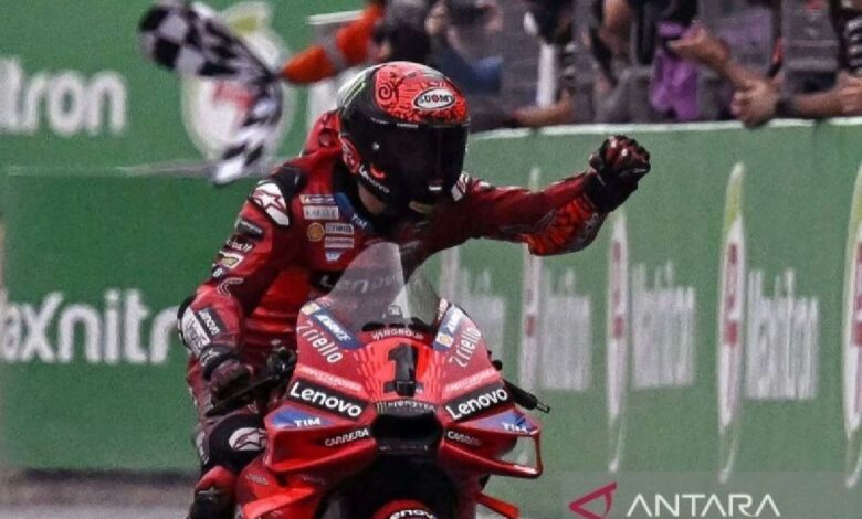 Bagnaia berjuang keras walau finis di urutan delapan sprint race