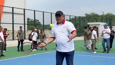 Pimpinan Daerah Bogor resmikan Lapangan Tenis Kapten Muslihat di pada Pakansari