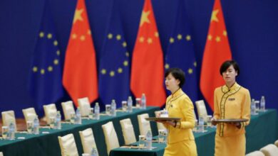 China akan sambut baik lawatan pemimpin UE pada waktu yang tersebut yang disebutkan tepat